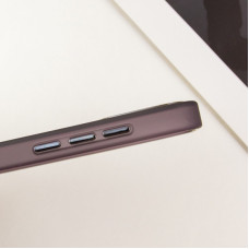 Чохол-силікон TPU+PC Lily with MagSafe iPhone 14 Pro, Темно-Фіолетовий
