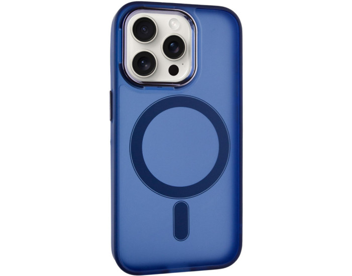 Чохол-силікон TPU+PC Lily with MagSafe iPhone 14 Pro, Темно-синій