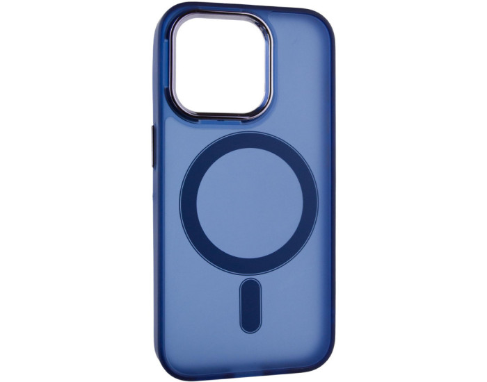 Чохол-силікон TPU+PC Lily with MagSafe iPhone 14 Pro, Темно-синій