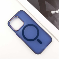 Чохол-силікон TPU+PC Lily with MagSafe iPhone 14 Pro, Темно-синій