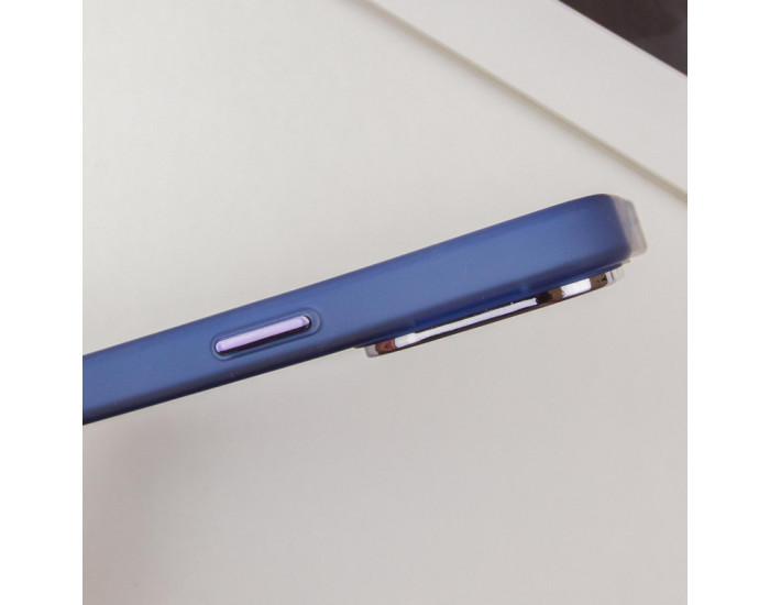 Чохол-силікон TPU+PC Lily with MagSafe iPhone 14 Pro, Темно-синій