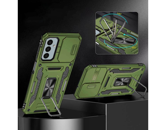 Чохол-Ударостійкий Camshield Army Ring Samsung A26 4G/5G /A17 4G/5G, Оливковий