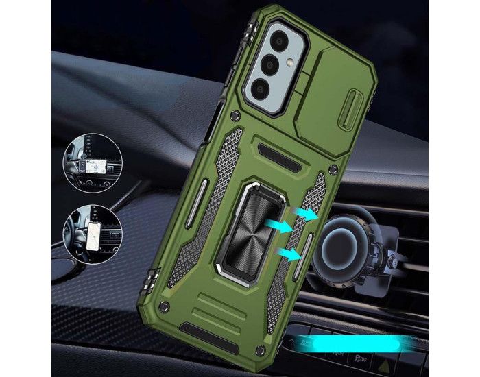 Чохол-Ударостійкий Camshield Army Ring Samsung A26 4G/5G /A17 4G/5G, Оливковий