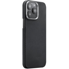 Чохол-силікон Carbon Protection Slim (MagSafe) iPhone 14 Pro, чорний