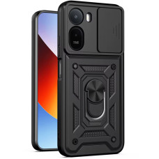 Чохол-Ударостійкий Camshield Serge Ring Xiaomi Redmi A7 Pro 4G /Poco C81 /C81 Pro, чорний