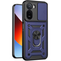 Чохол-Ударостійкий Camshield Serge Ring Xiaomi Redmi A7 Pro 4G /Poco C81 /C81 Pro, Темно-синій