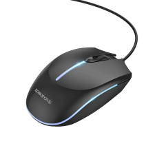 Мышь USB Borofone BG10, черная