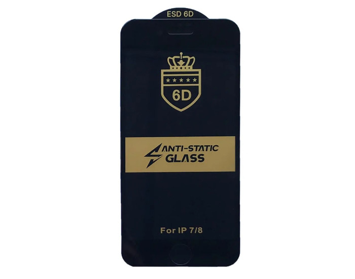 Захисне Скло 6D Anti-static iPhone 7 Plus /8 Plus, чорний