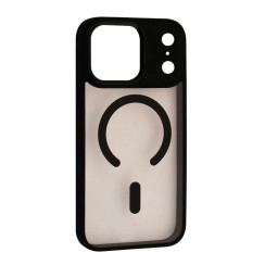 Чехол-силикон CRISTAL GUARD MagSafe Case iPhone 17 Pro Max, черный