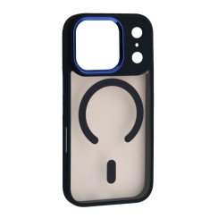 Чехол-силикон CRISTAL GUARD MagSafe Case iPhone 17 Pro Max, темно-синий