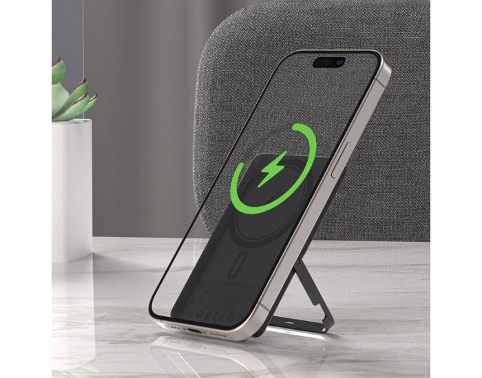 Портативная батарея (Power Bank) Acefast M16 PD18W MagSafe wireless with stand 5000mAh, черная