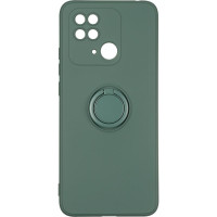 Чохол-силікон Gelius Ring Holder Case Xiaomi Redmi 10c, Dark green