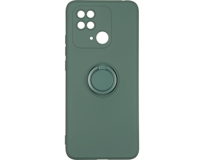 Чохол-силікон Gelius Ring Holder Case Xiaomi Redmi 10c, Dark green