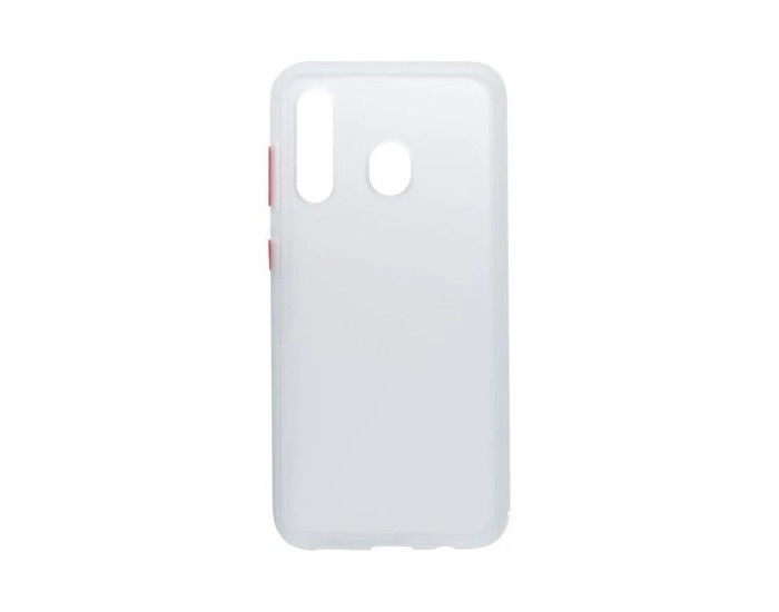 Чехол-силикон Gingle Matte Case Xiaomi Redmi Note 8 (White/ Red)