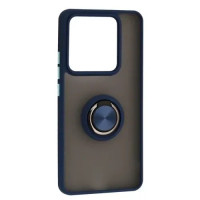 Чехол-силикон Gingle Ring Case Xiaomi Poco М7 Pro 5G, Blue