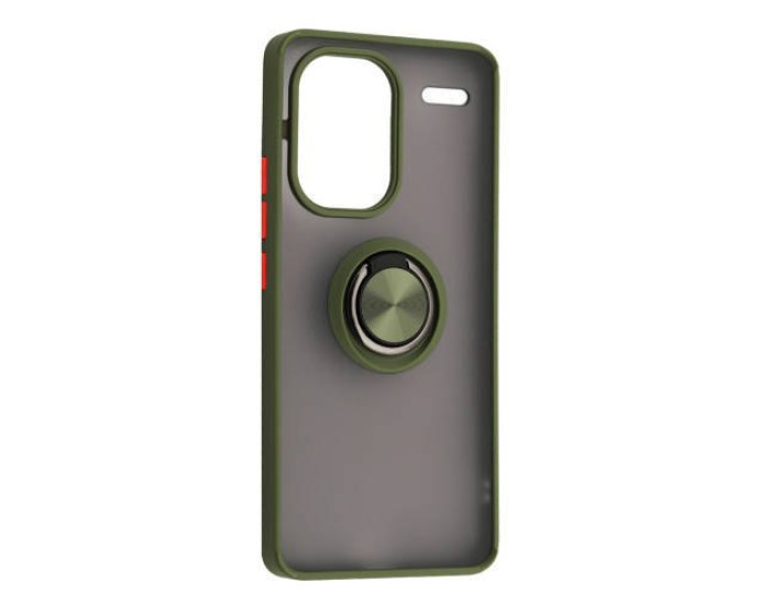 Чохол-силікон Gingle Ring Case Xiaomi Redmi Note 13 Pro Plus 5G, хакі