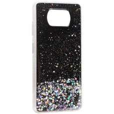 Чехол-силикон Star Glitter Xiaomi Poco X3/ X3 Pro/ X3 NFC, Black