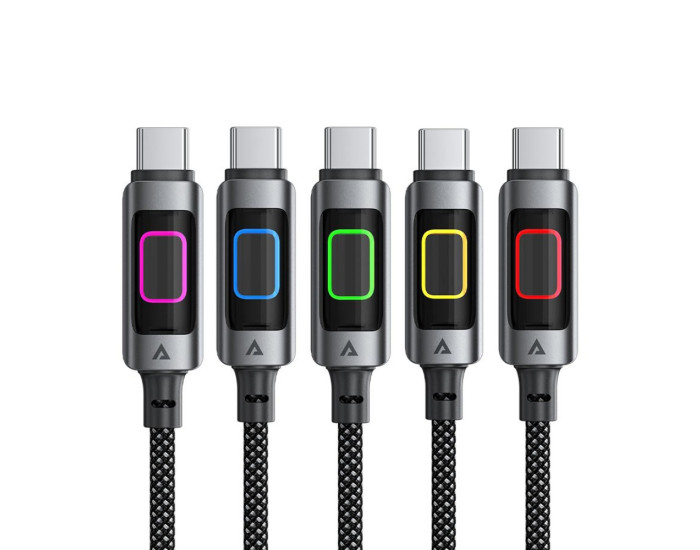 Кабель USB-C Acefast C21-03 Data cable Type-C to Type-C (60W/1.2m) чорний