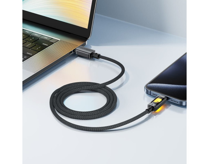 Кабель USB-C Acefast C21-03 Data cable Type-C to Type-C (60W/1.2m) чорний