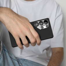 Чохол-силікон Proove Carbon Slim with MagSafe Ring Samsung S25 Ultra, чорний