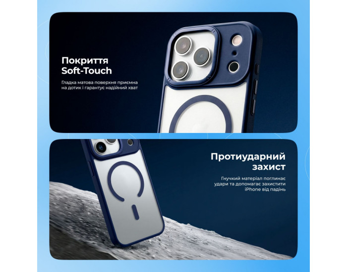 Чохол-силікон Proove Essence Case with MagSafe Ring iPhone 16 Pro, Natural titanium