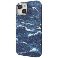 Чехол-силикон Proove Gleam Case with MagSafe Ring iPhone 13, Blue ocean