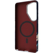 Чохол-силікон Proove Gleam Case with MagSafe Ring Samsung S26 Ultra, White waves