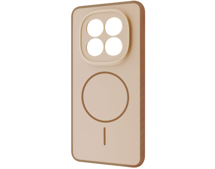 Чохол-силікон Proove Softline Case with MagSafe Ring Xiaomi Redmi Note 15 4G, бежевий