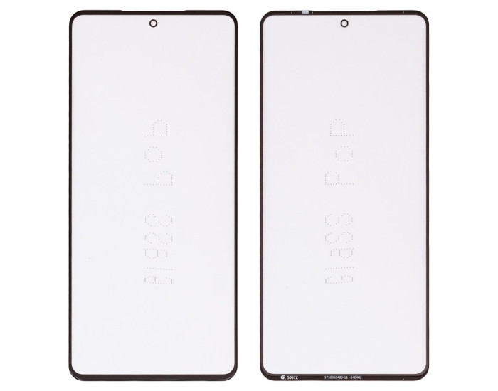 Скло фронтальне з OCA-пленкой для Samsung M556 Galaxy M55 5G, чорне, G+OCA Pro