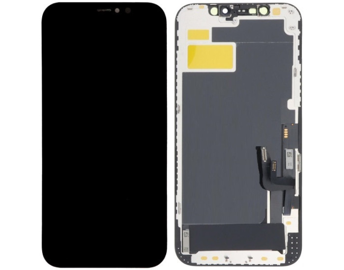 Дисплей з сенсорним екраном (модуль) iPhone 12 /12 Pro, чорний, OLED Hard DD (можна паяти мікросхему)
