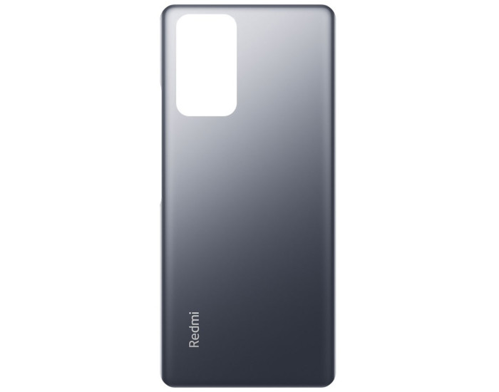 Задня панель корпуси для Xiaomi Redmi Note 10 Pro 4G /Redmi Note 10 Pro Max, сіра глянцева