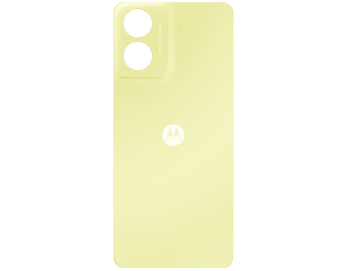 Задняя панель корпуса для Motorola XT2421-15 Moto E14, желтая, оригинал