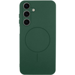 Чехол-силикон Lakshmi Full Camera with MagSafe Samsung A27, темно-зеленый