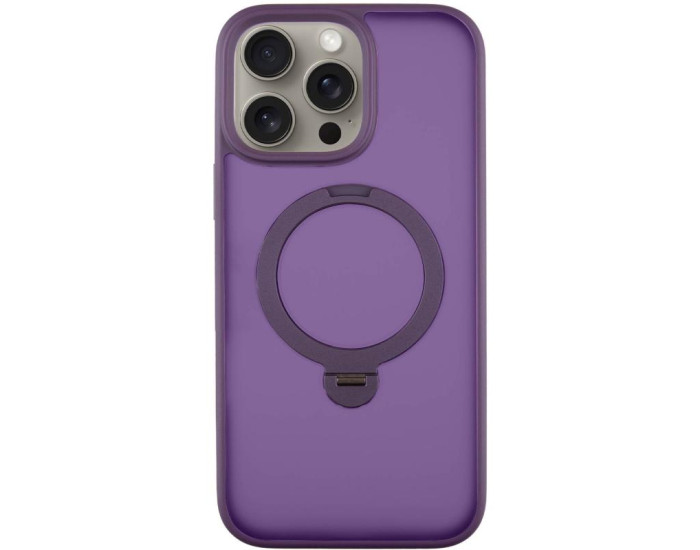 Чехол-силикон Ummi Colorful with MagSafe HQ Ring iPhone 14 Pro Max, фиолетовый