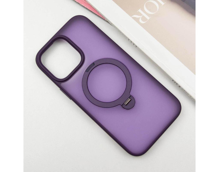 Чехол-силикон Ummi Colorful with MagSafe HQ Ring iPhone 14 Pro Max, фиолетовый