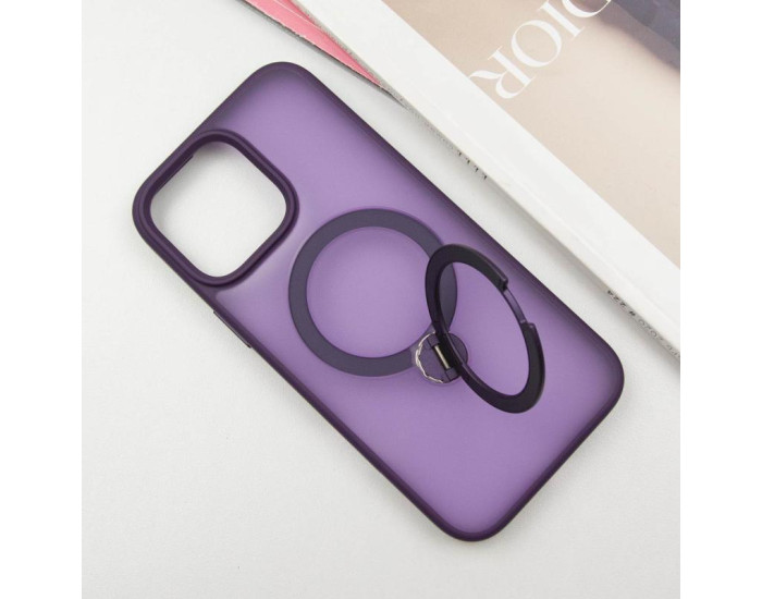 Чехол-силикон Ummi Colorful with MagSafe HQ Ring iPhone 14 Pro Max, фиолетовый