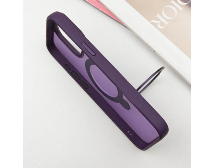 Чехол-силикон Ummi Colorful with MagSafe HQ Ring iPhone 14 Pro Max, фиолетовый