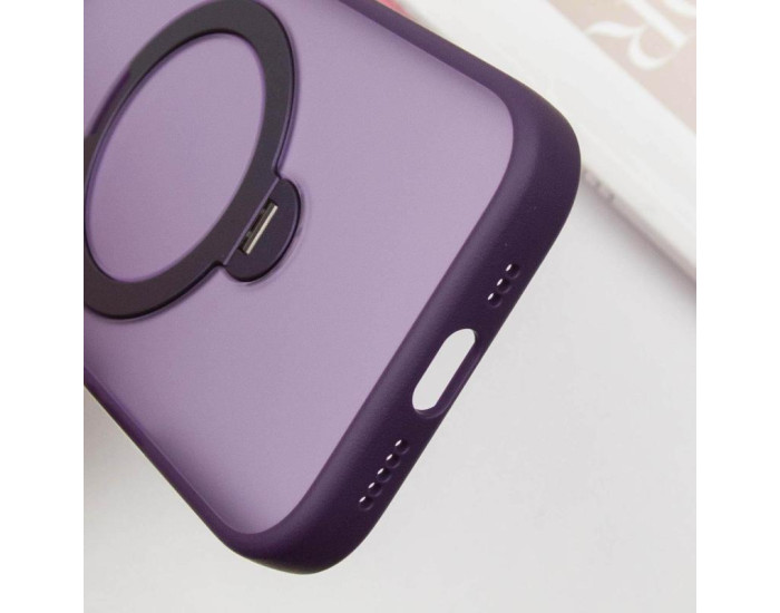 Чехол-силикон Ummi Colorful with MagSafe HQ Ring iPhone 14 Pro Max, фиолетовый