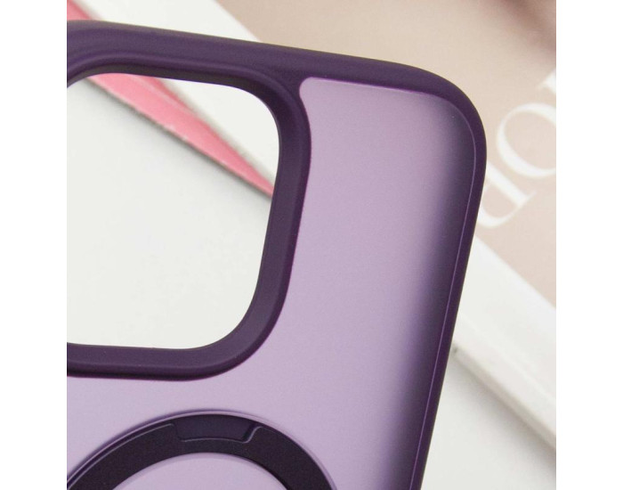 Чехол-силикон Ummi Colorful with MagSafe HQ Ring iPhone 14 Pro Max, фиолетовый