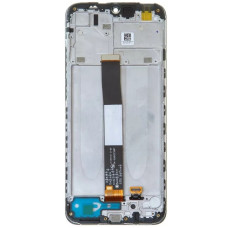Дисплей з сенсорним екраном (модуль) Xiaomi Redmi 10A /9A /9C /9AT /POCO C3 /Umidigi A9 /A11 /A11S, чорний, з рамкою, переклеювання