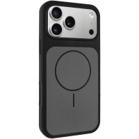 Чехол-силикон Silk Duo Color with MagSafe iPhone 17 Pro Max, черный