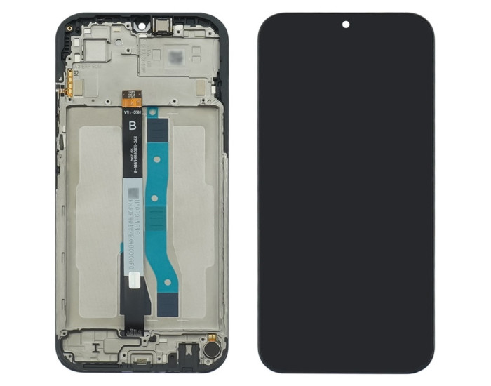 Дисплей з сенсорним екраном (модуль) Xiaomi Redmi 15C 5G (EU version) 169mm, чорний з рамкою, оригінал, сервісна упаковка GXQC