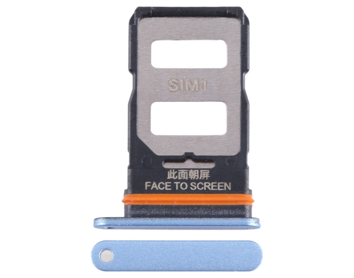 Тримач SIM-карты для Xiaomi Poco X4 GT, синій, Dual Sim