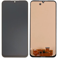 Дисплей з сенсорним екраном (модуль) Samsung A245 Galaxy A24, чорний з широким обідком, OLED