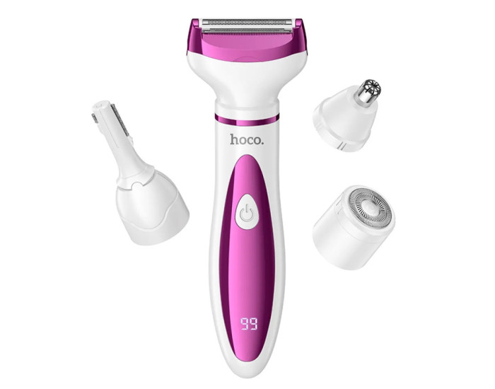 Тример Hoco HP80 4-in-1 ladies trimmer and shaver, розовый