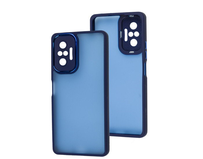 Чохол-силікон Luxury Metal Lens Xiaomi Redmi Note 10 Pro/10 Pro Max 4G, Lilac