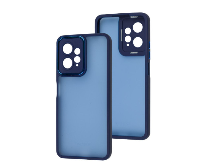 Чохол-силікон Luxury Metal Lens Xiaomi Redmi Note 12 4G, Blue