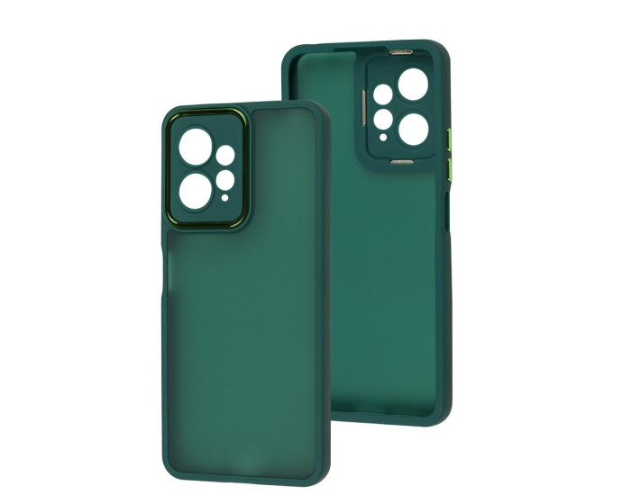 Чохол-силікон Luxury Metal Lens Xiaomi Redmi Note 12 4G, Green