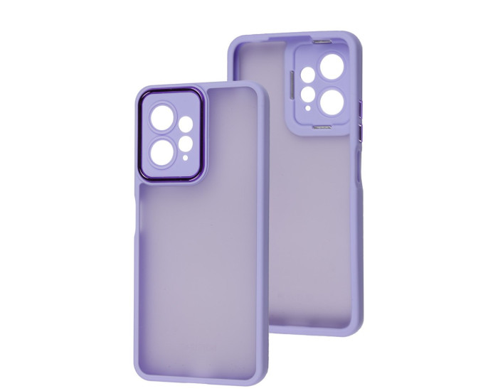 Чохол-силікон Luxury Metal Lens Xiaomi Redmi Note 12 4G, Lilac