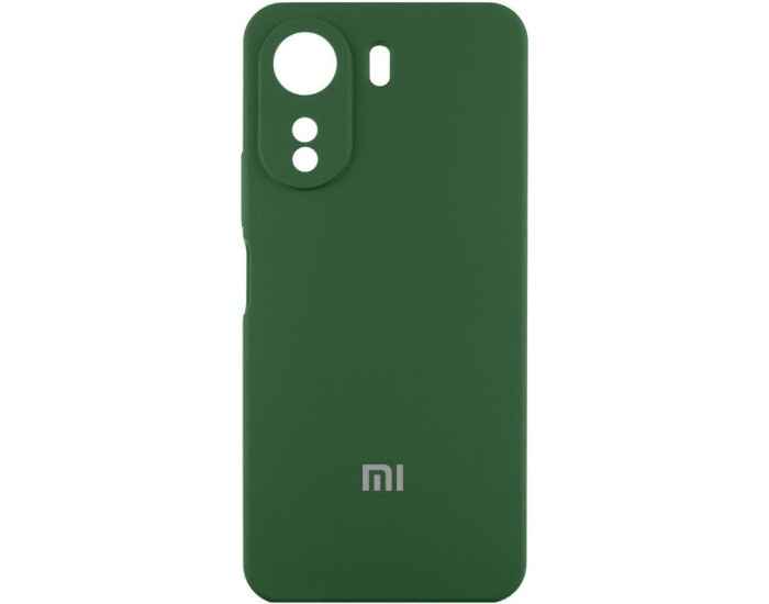 Чохол-силікон Lakshmi Full Camera with Logo Xiaomi Redmi A5 /Poco C71, кіпрський-зелений